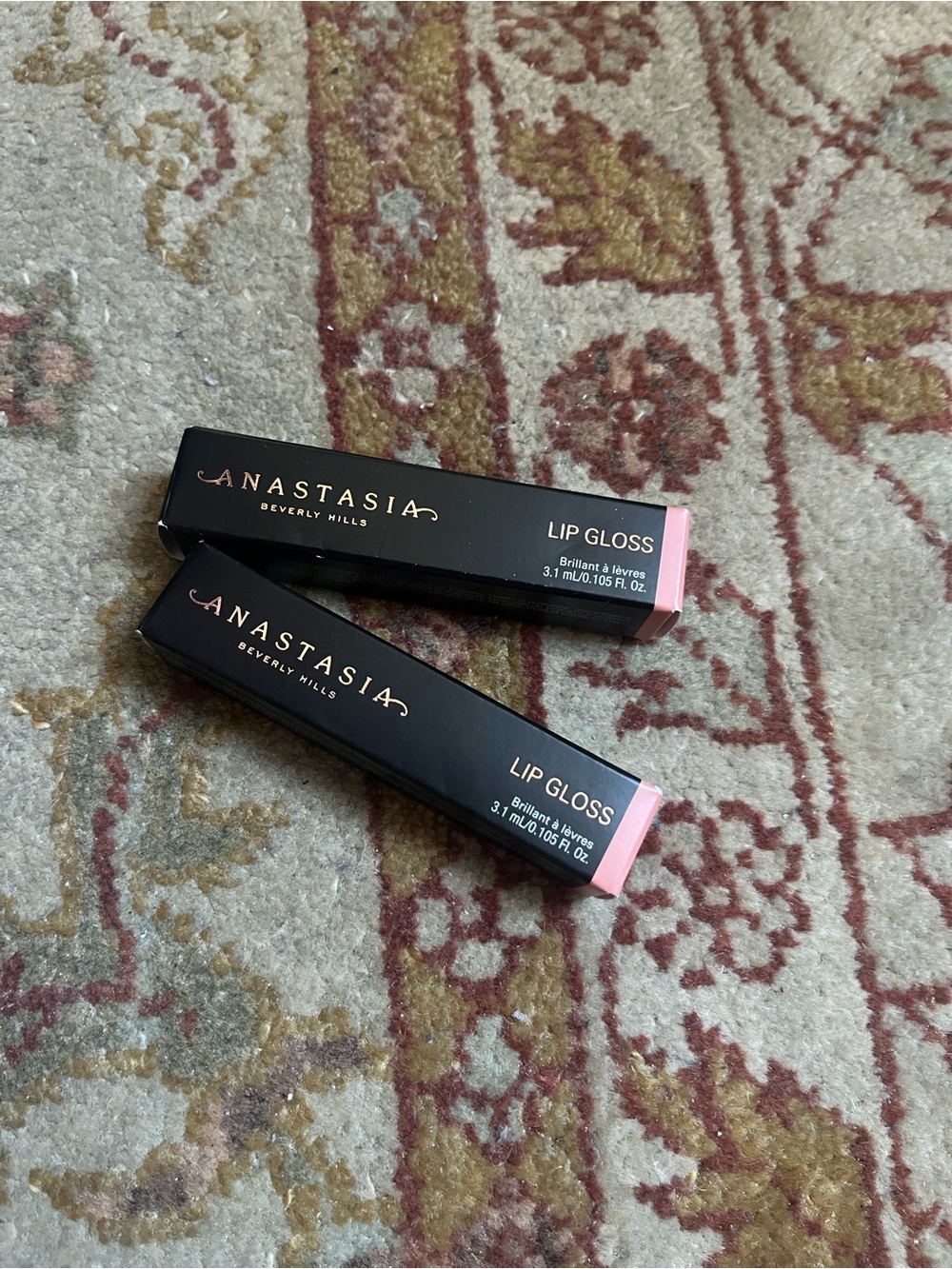 Anastasia Beverly Hills Universal Luminous Lip Gloss in “Amber Sparkle” Duo